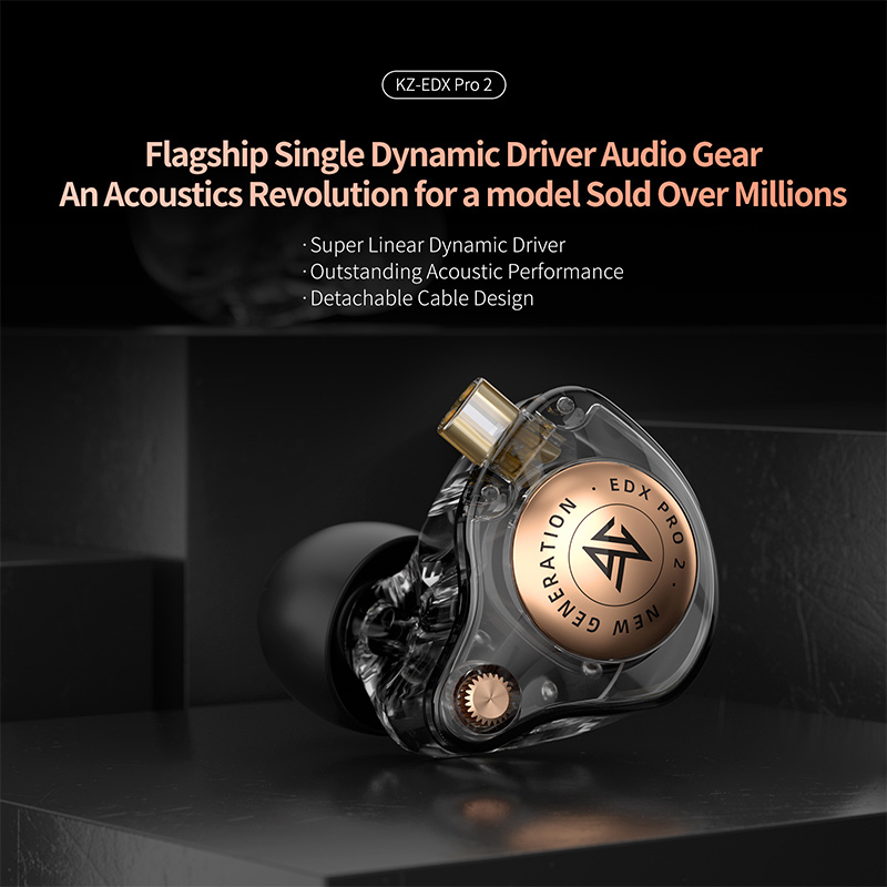 In Ear Monitor Iem - KZ EDX Pro 2, ультралинейный динамический