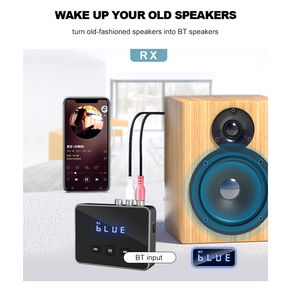 Bluetooth Adapter Receiver - Беспроводной Bluetooth-адаптер BT 5.4 с RCA,