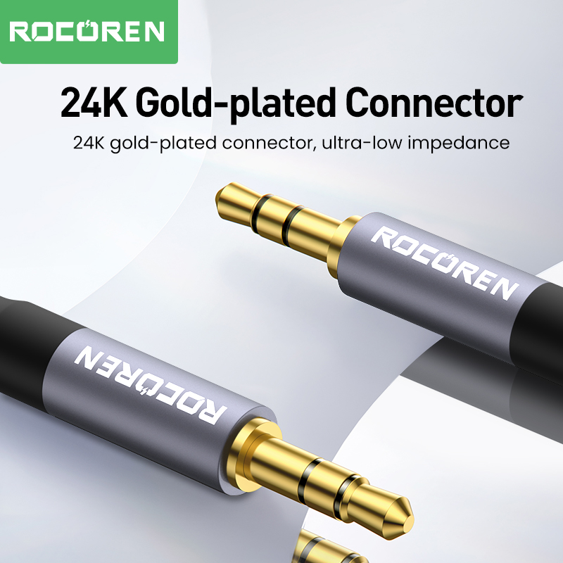 Аудиокабель Rocoren со штекеро – обзор и цена Cable Extension 3.5
