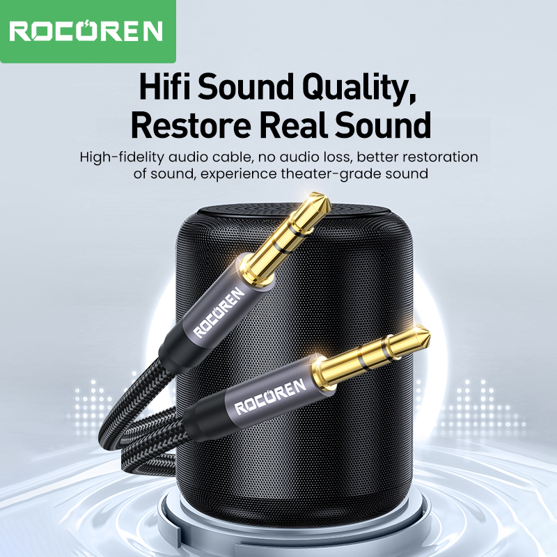 Аудиокабель Rocoren со штекеро – обзор и цена Cable Extension 3.5