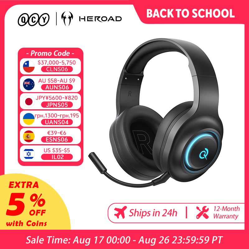 Игровая гарнитура QCY Heroad V – обзор и цена Gaming Headset Rgb