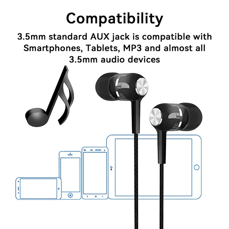 1/2/3/4 шт. проводные наушники – обзор и цена Wired Earphone Mic